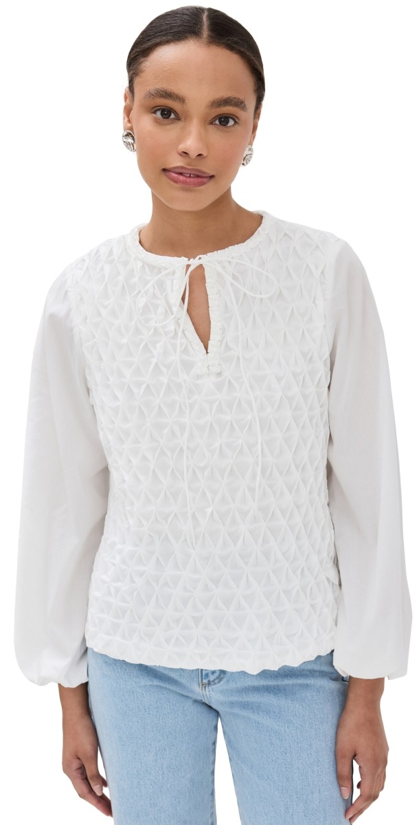 HORROR VACUI Ines Blouse Tana White