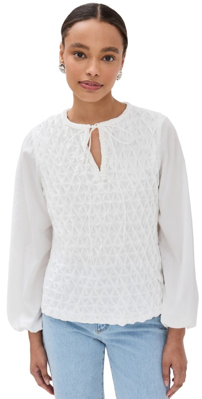 HORROR VACUI Ines Blouse Tana White