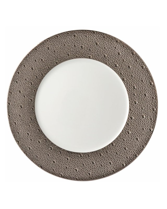 Ecume Platinum Service Plate, 11.6"