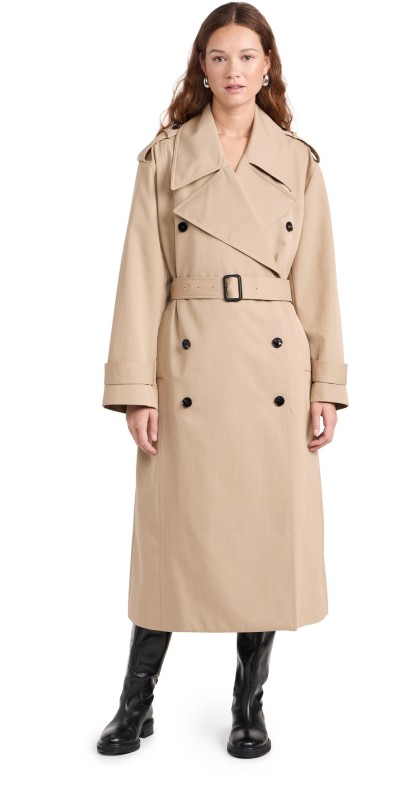 CO Oversized Trench Coat Camel