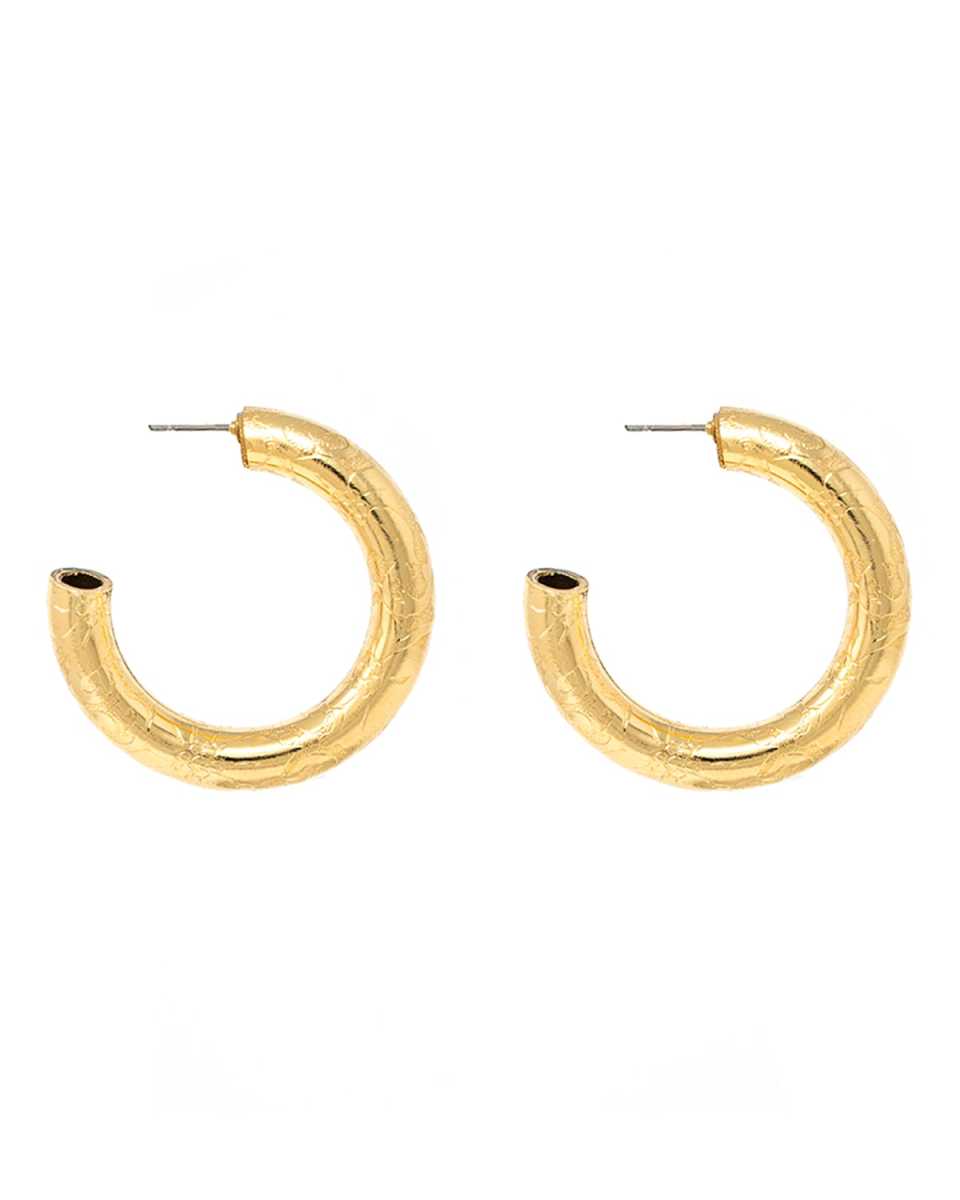Textured Hoop Earrings