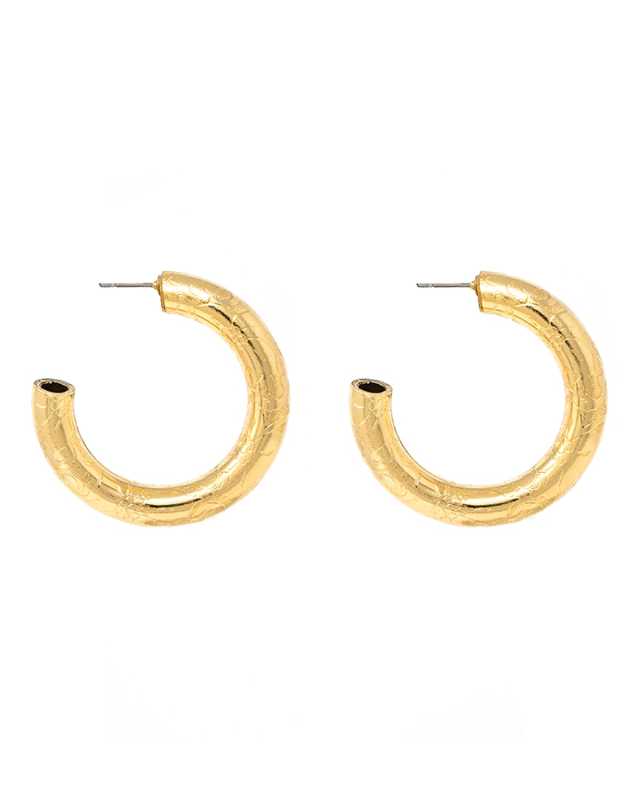 Textured Hoop Earrings
