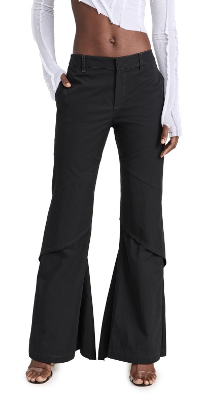 Dion Lee Drape Panel Pants Black