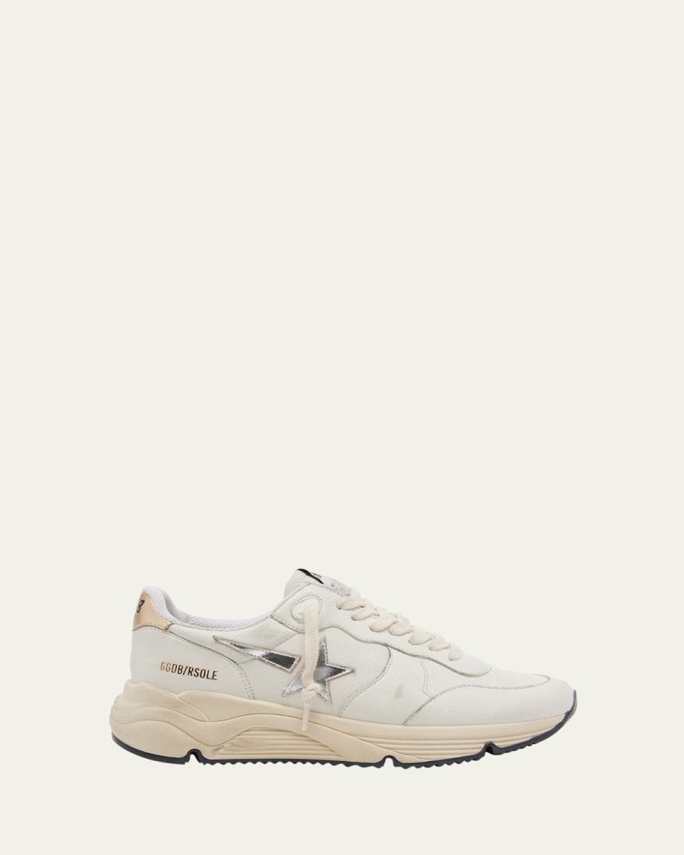 Star Nappa Leather Running Sneakers