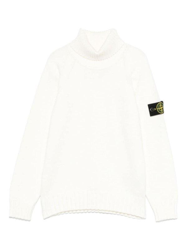 Compass-badge sweater