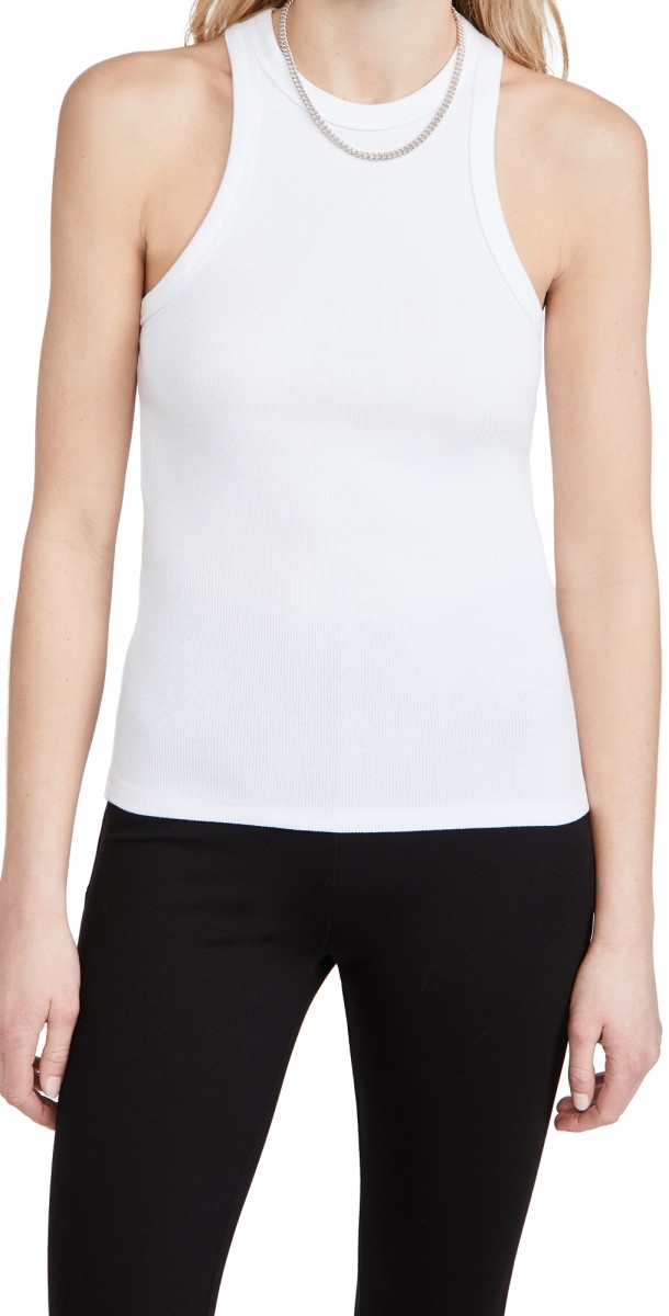 ANINE BING Eva Tank White