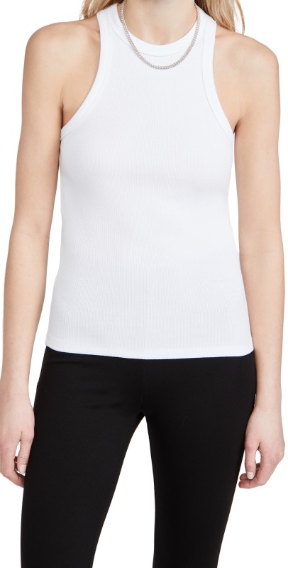 ANINE BING Eva Tank White