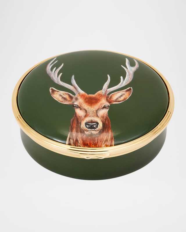 Majestic Stag Seasonal Enamel Box