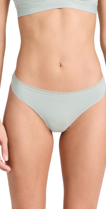 LIVELY The No Show Thong Sage Green