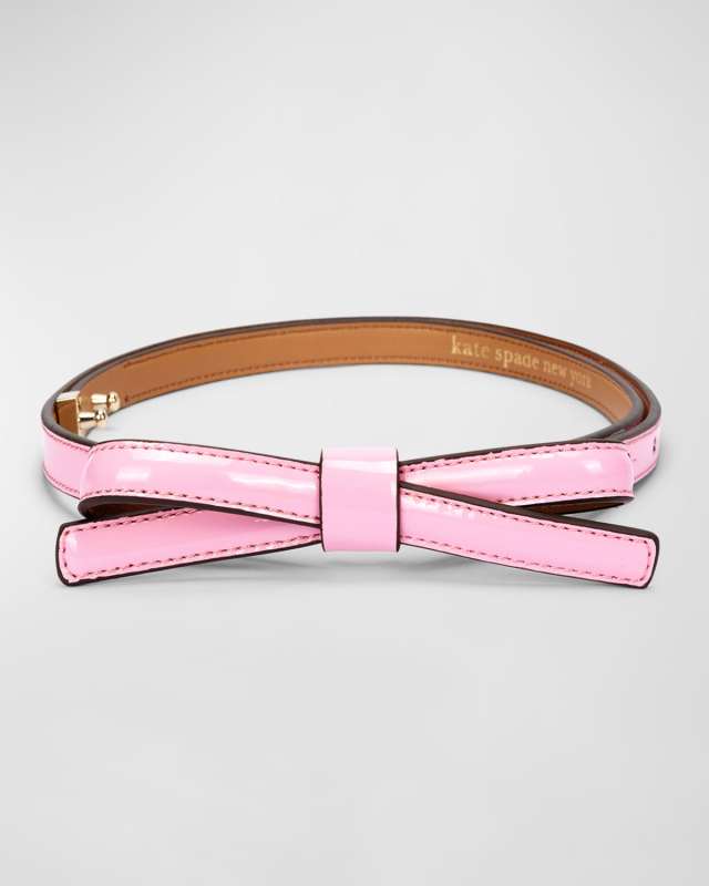 patent shoestring bow belt