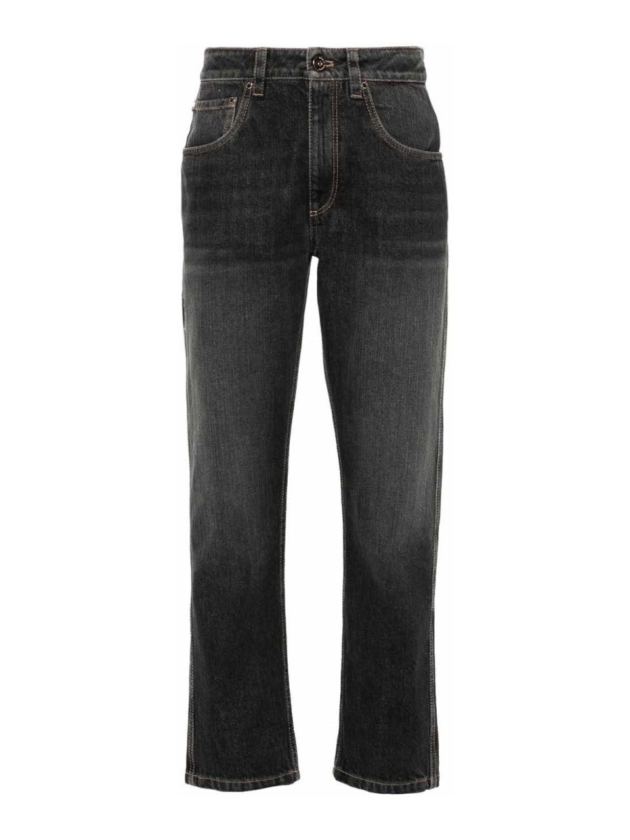 Brunello Cucinelli Jean Droit - Noir