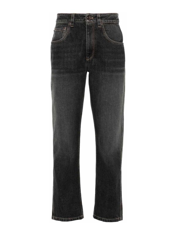 Brunello Cucinelli Jean Droit - Noir