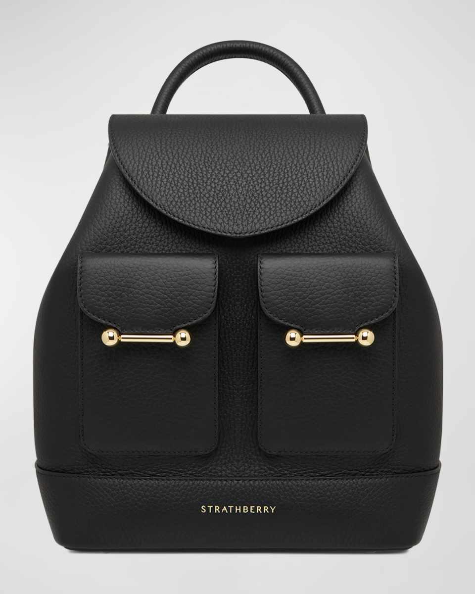 Osette Flap Calf Leather Backpack