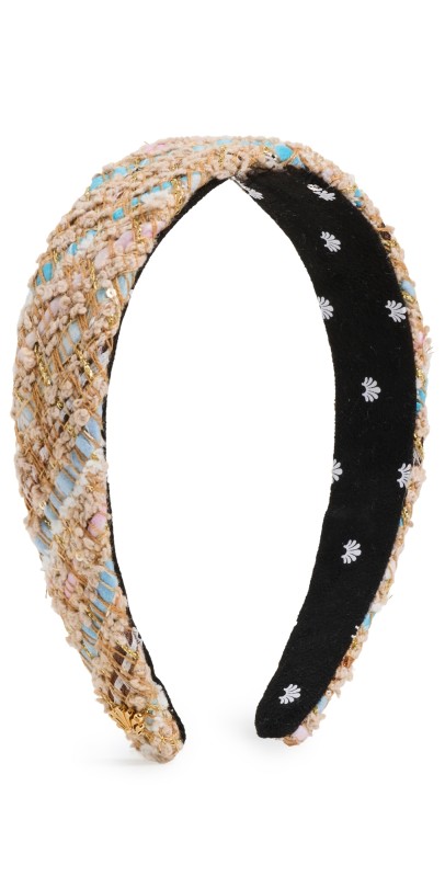 Lele Sadoughi Tweed Bessette Headband Stripe