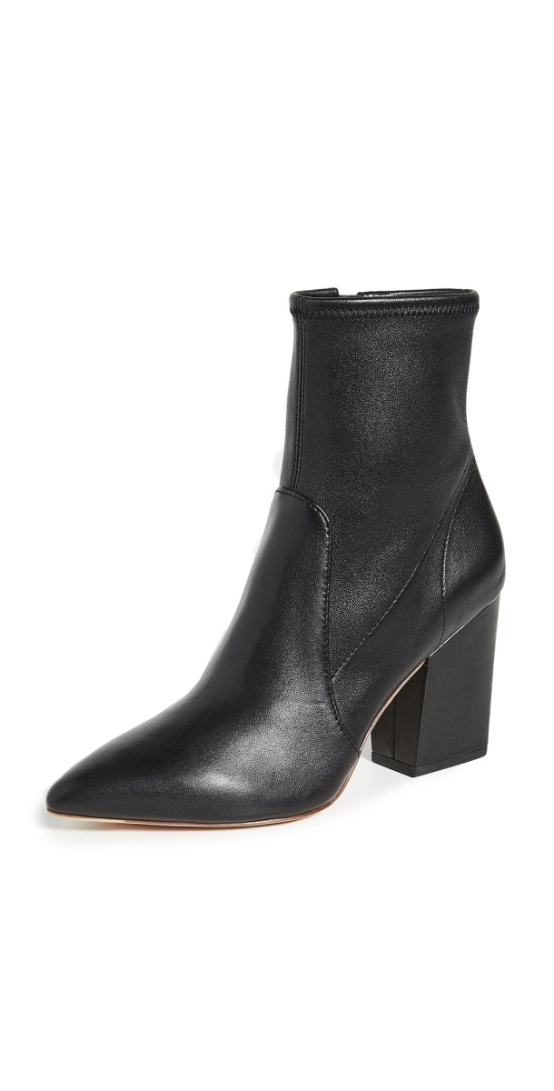 Loeffler Randall Isla Slim Ankle Booties Black