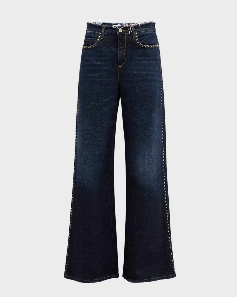 Denim Attraction Stud-Embellished Jeans