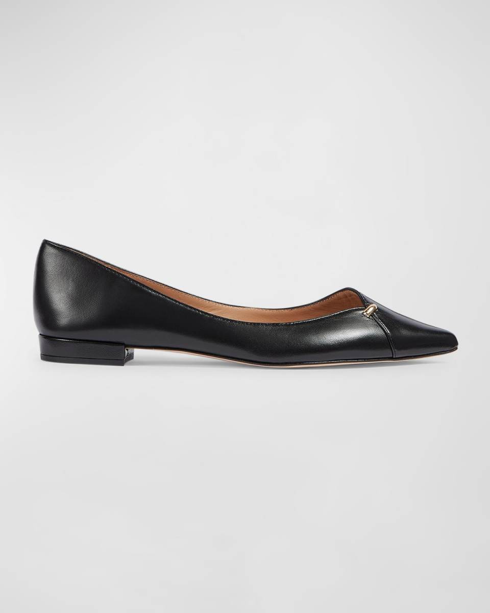 Cally Leather Ballerina Flats