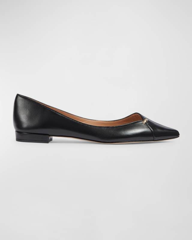 Cally Leather Ballerina Flats