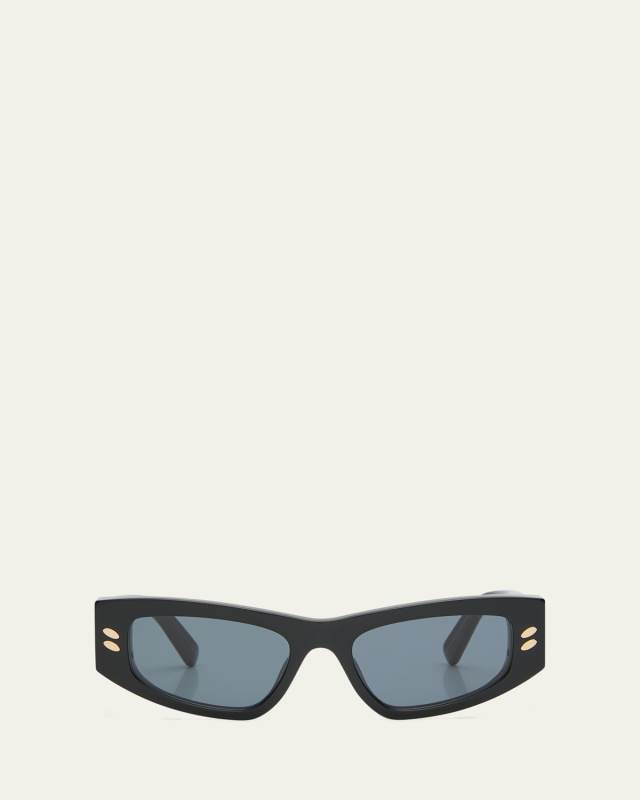 Chain Acetate Cat-Eye Sunglasses