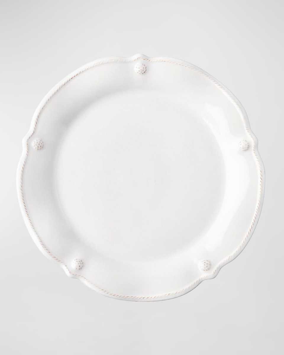 Berry & Thread Flared Dessert/Salad Plate - Whitewash