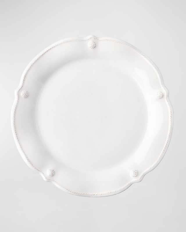 Berry & Thread Flared Dessert/Salad Plate - Whitewash