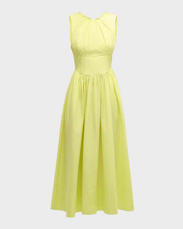 Benita Tie-Back Sleeveless Midi Dress