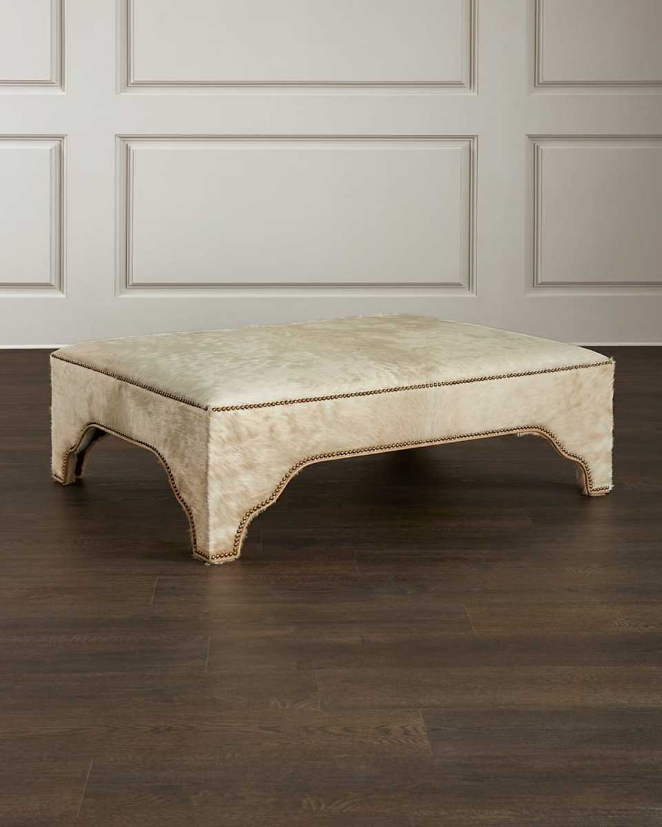 Lavah Leather Cocktail Ottoman