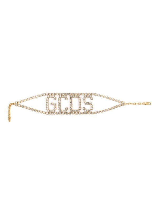 logo-lettering choker necklace