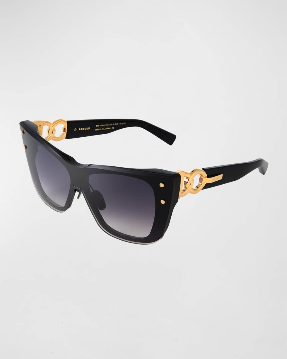 Armour Oversized Chain Acetate Cat-Eye Sunglasses