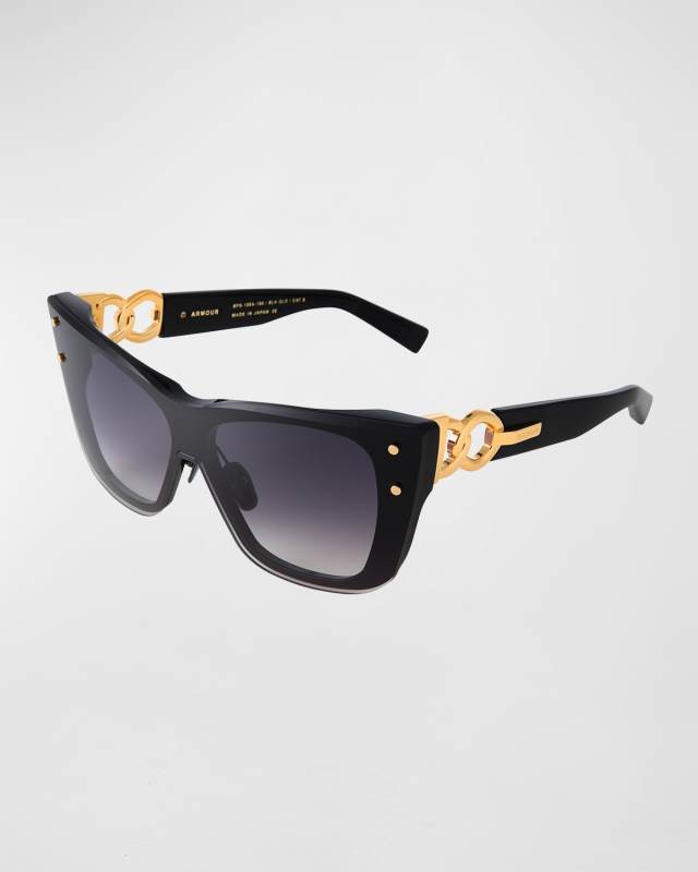 Armour Oversized Chain Acetate Cat-Eye Sunglasses