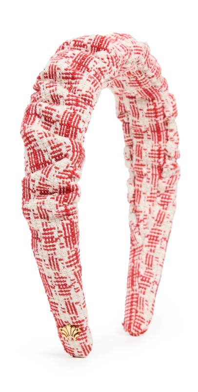 Lele Sadoughi Tweed Kelly Headband Red