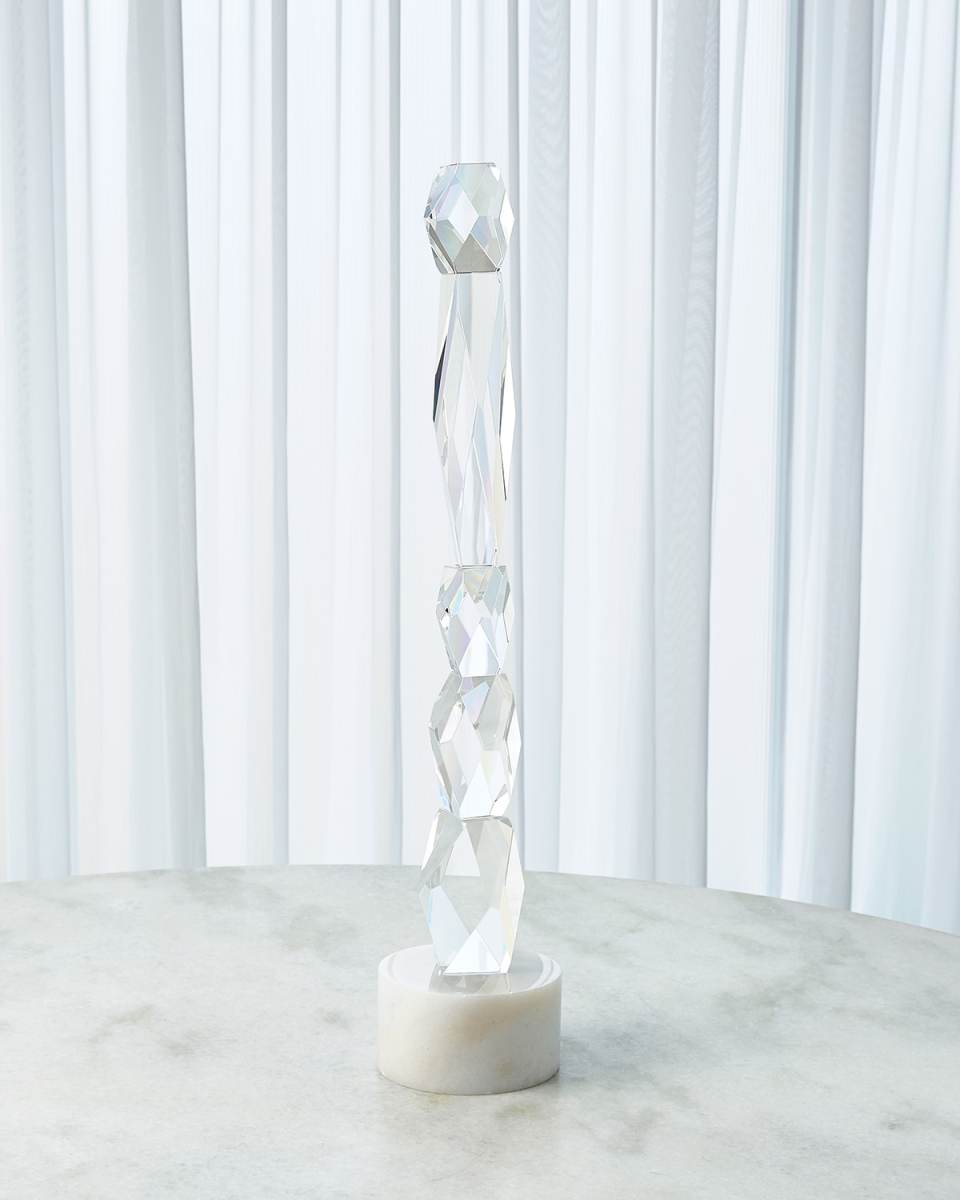 Large Stacked Crystal Sculpture