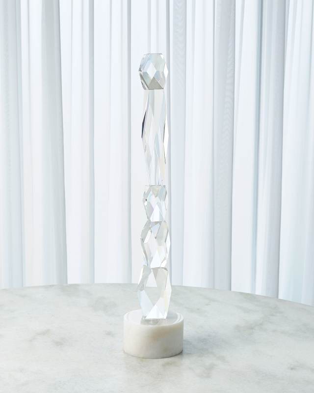 Large Stacked Crystal Sculpture