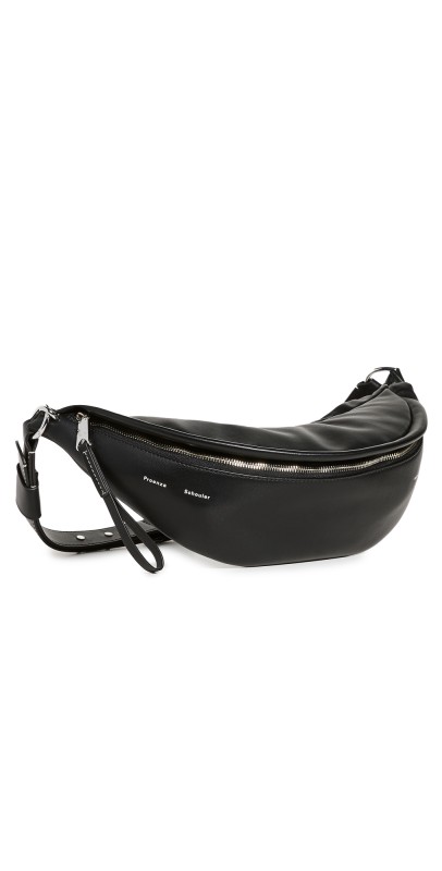Proenza Schouler White Label Stanton Leather Sling Bag Black