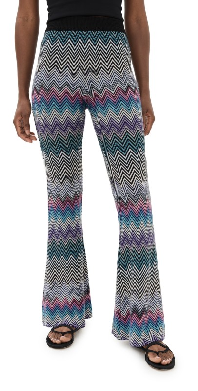 Missoni Trousers Purple, Turquoise, Pink