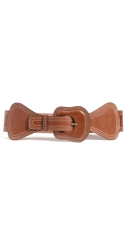 Johanna Ortiz Leather Belt Caramel