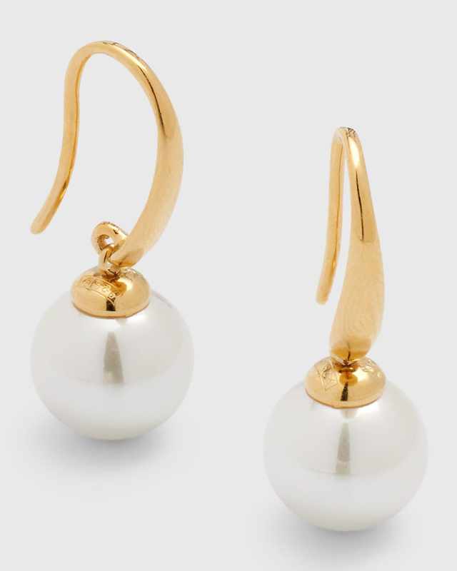 Lyra Pearl on French Wire Earrings