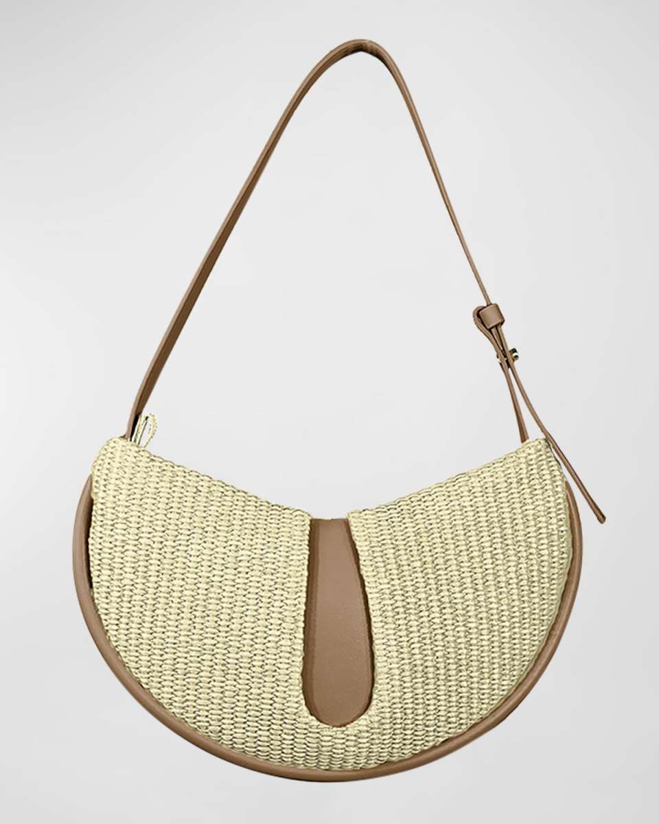 Ebe Eco-Fabric Straw Shoulder Bag