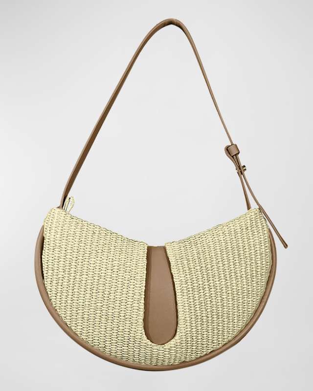 Ebe Eco-Fabric Straw Shoulder Bag