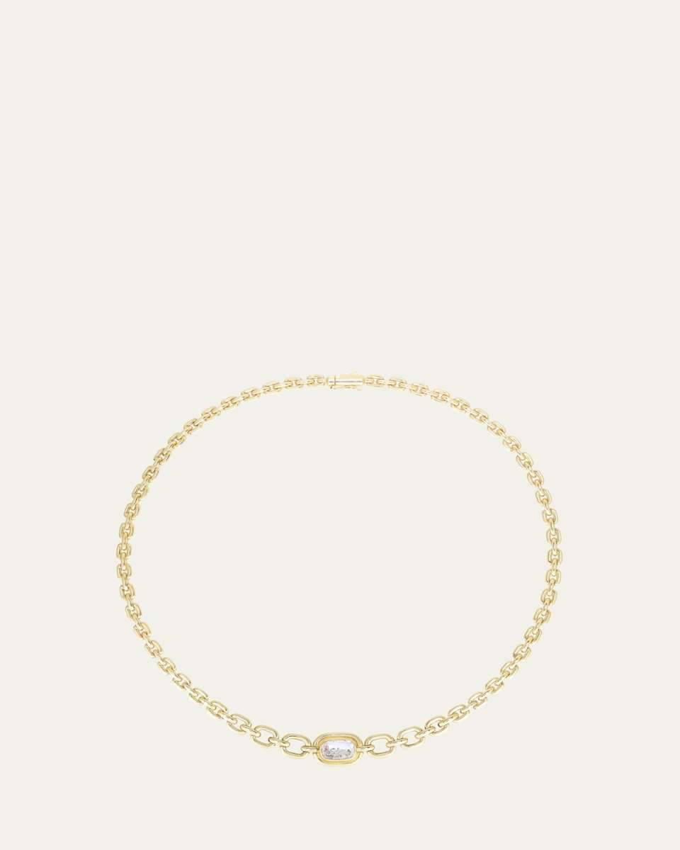 18K Yellow Gold Elo Diamond Kaleidoscope Shaker Necklace