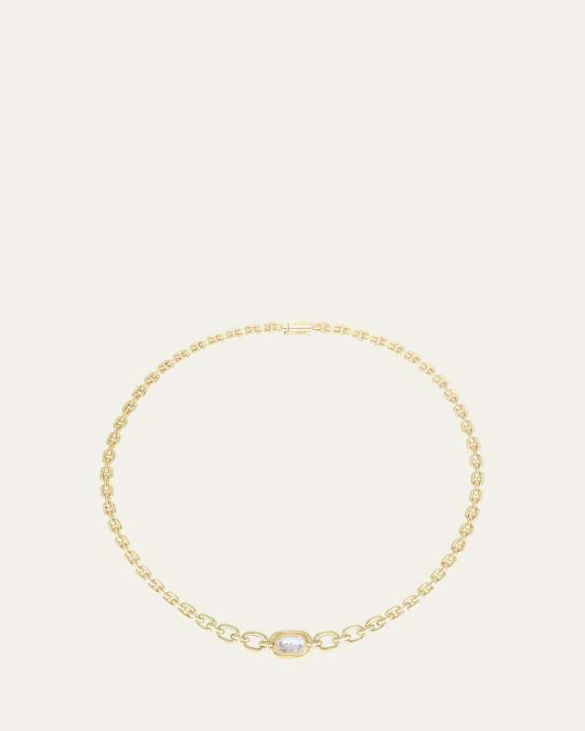 18K Yellow Gold Elo Diamond Kaleidoscope Shaker Necklace