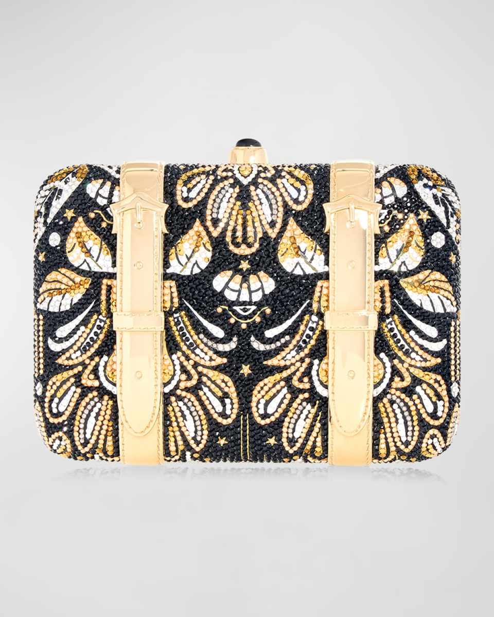 Valise Voyage Crystal Clutch Bag