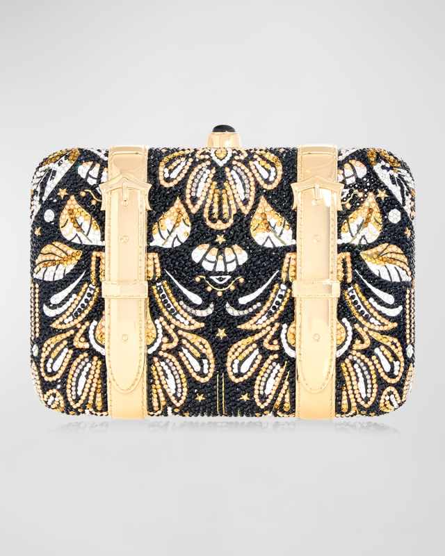 Valise Voyage Crystal Clutch Bag