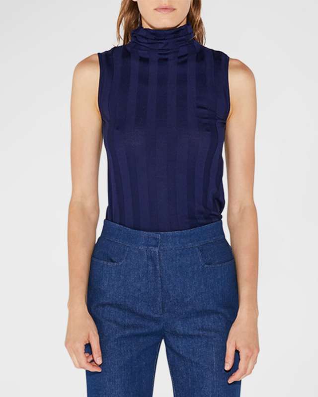 Romy Ribbed Turtleneck Pullov