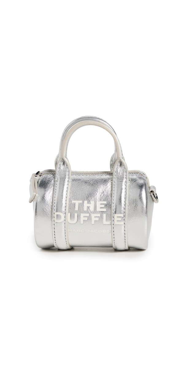 Marc Jacobs The Nano Duffel Crossbody Bag Silver