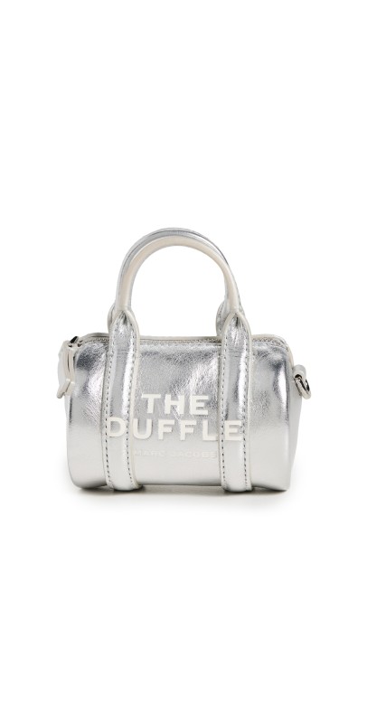 Marc Jacobs The Nano Duffel Crossbody Bag Silver