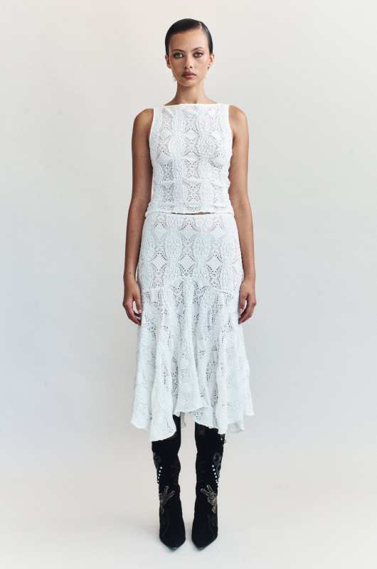 With Jean Maeve Midi Skirt