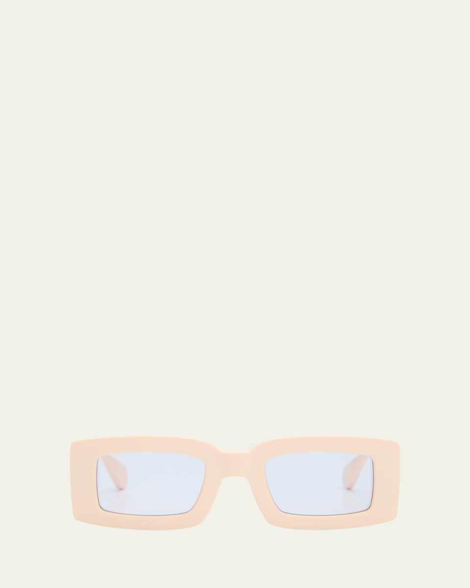 Les Lunettes Tupi Acetate Rectangle Sunglasses