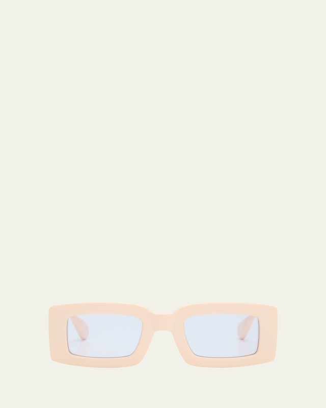 Les Lunettes Tupi Acetate Rectangle Sunglasses