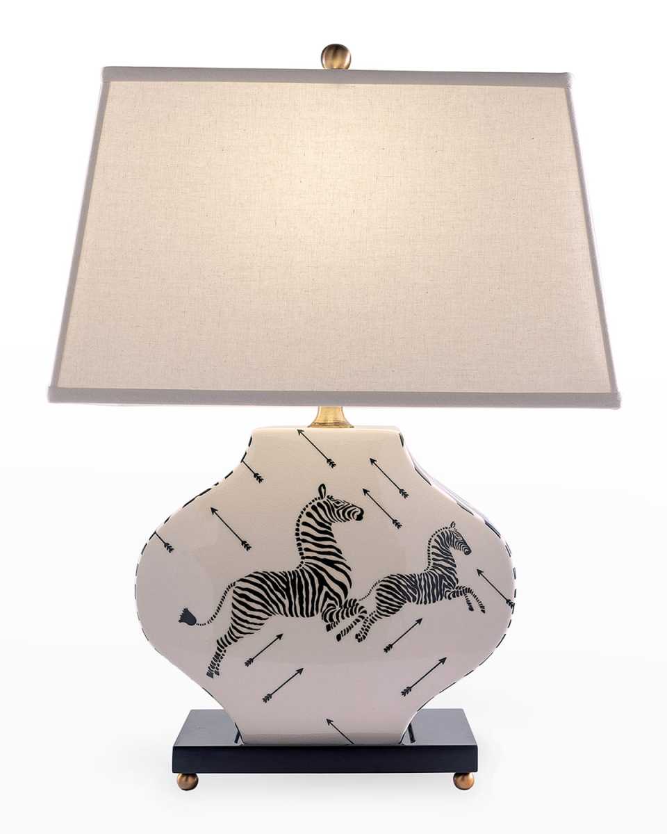Zebra Blue Lamp